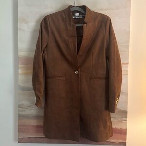 Suede long jacket. Worn just a couple times. Looks brand new